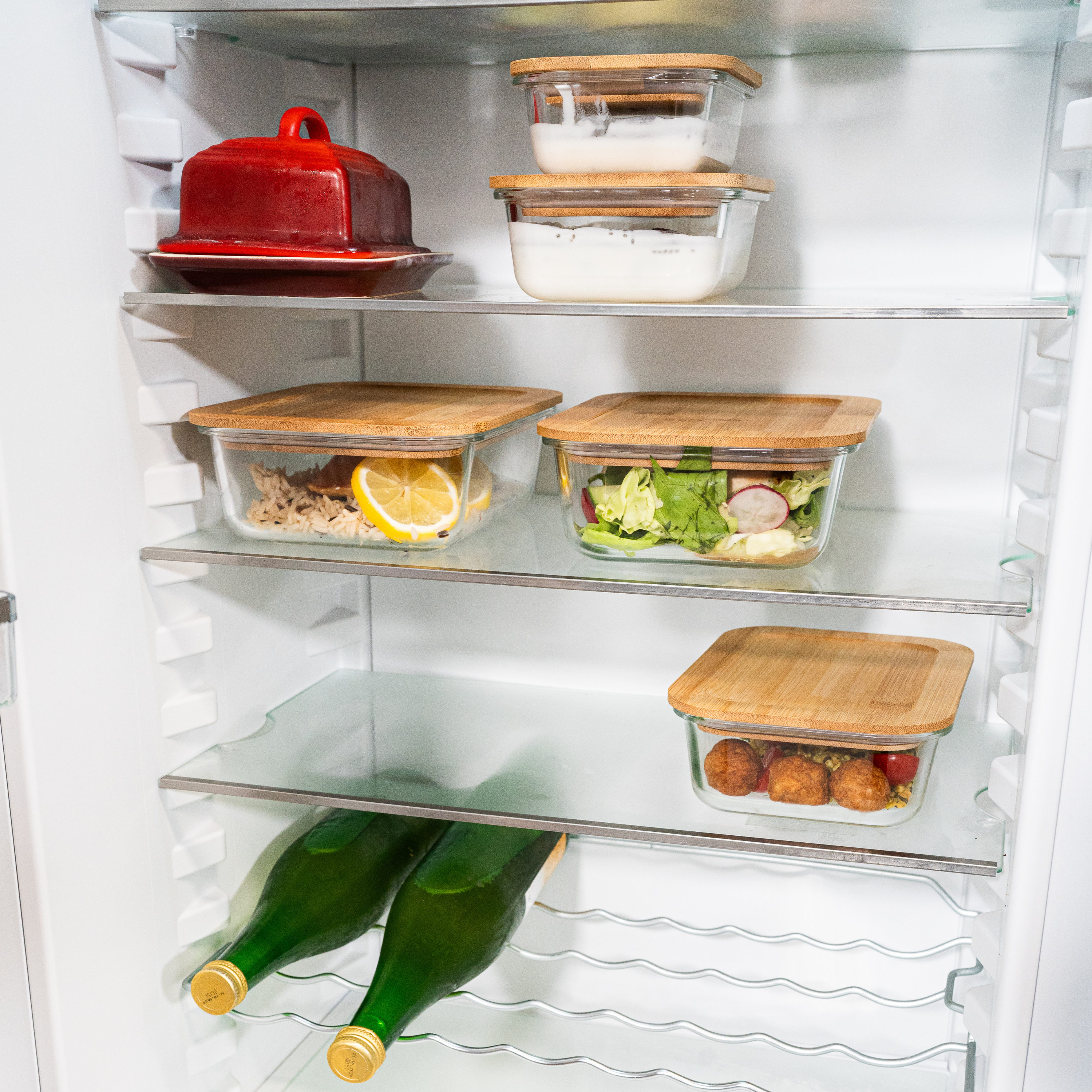 Set di 3 scatole per la preparazione dei pasti da 370 ml