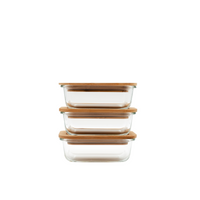 Boîtes Meal Prep, lot de 3, 370 ml