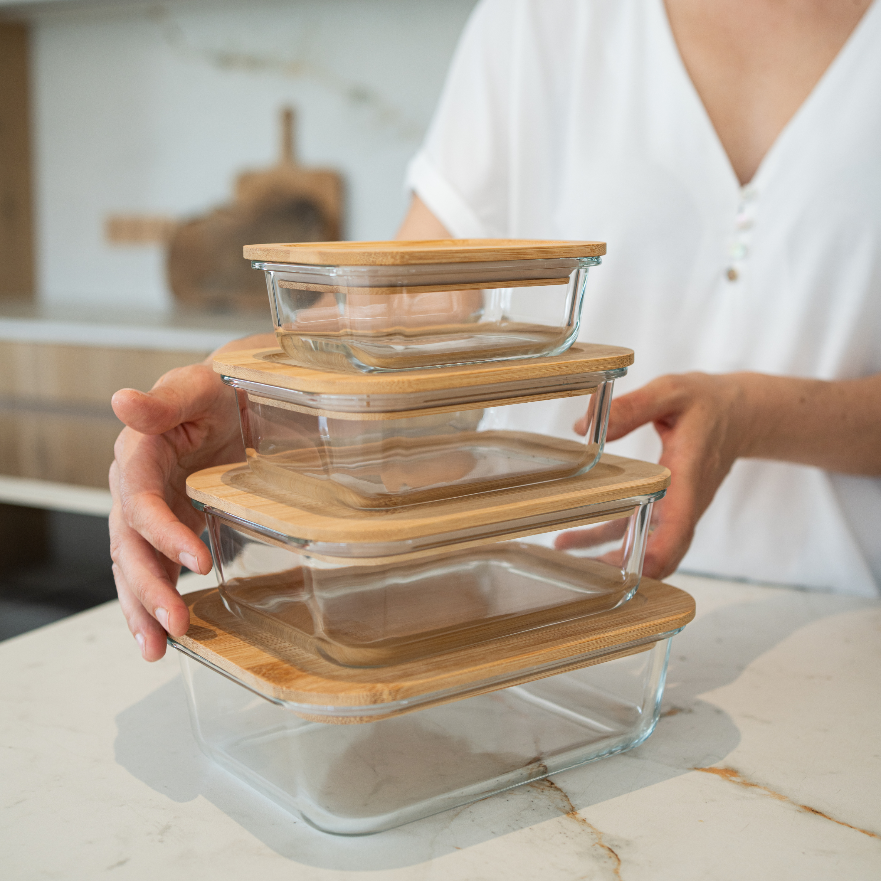 Meal Prep Boxes Set de 4 MIX