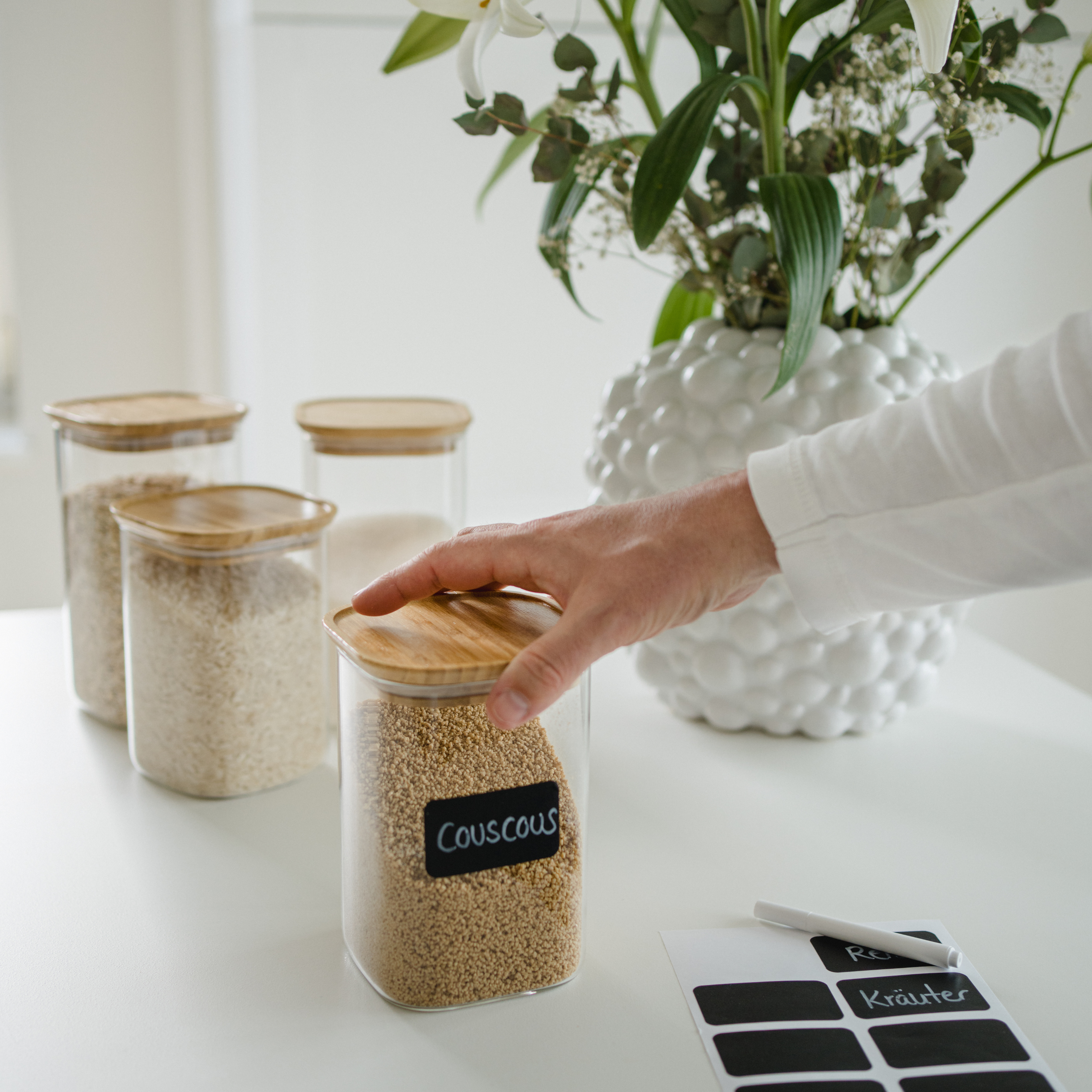 Storage jars set of 2 1400ml