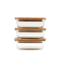 Boîtes Meal Prep, lot de 3, 1040 ml