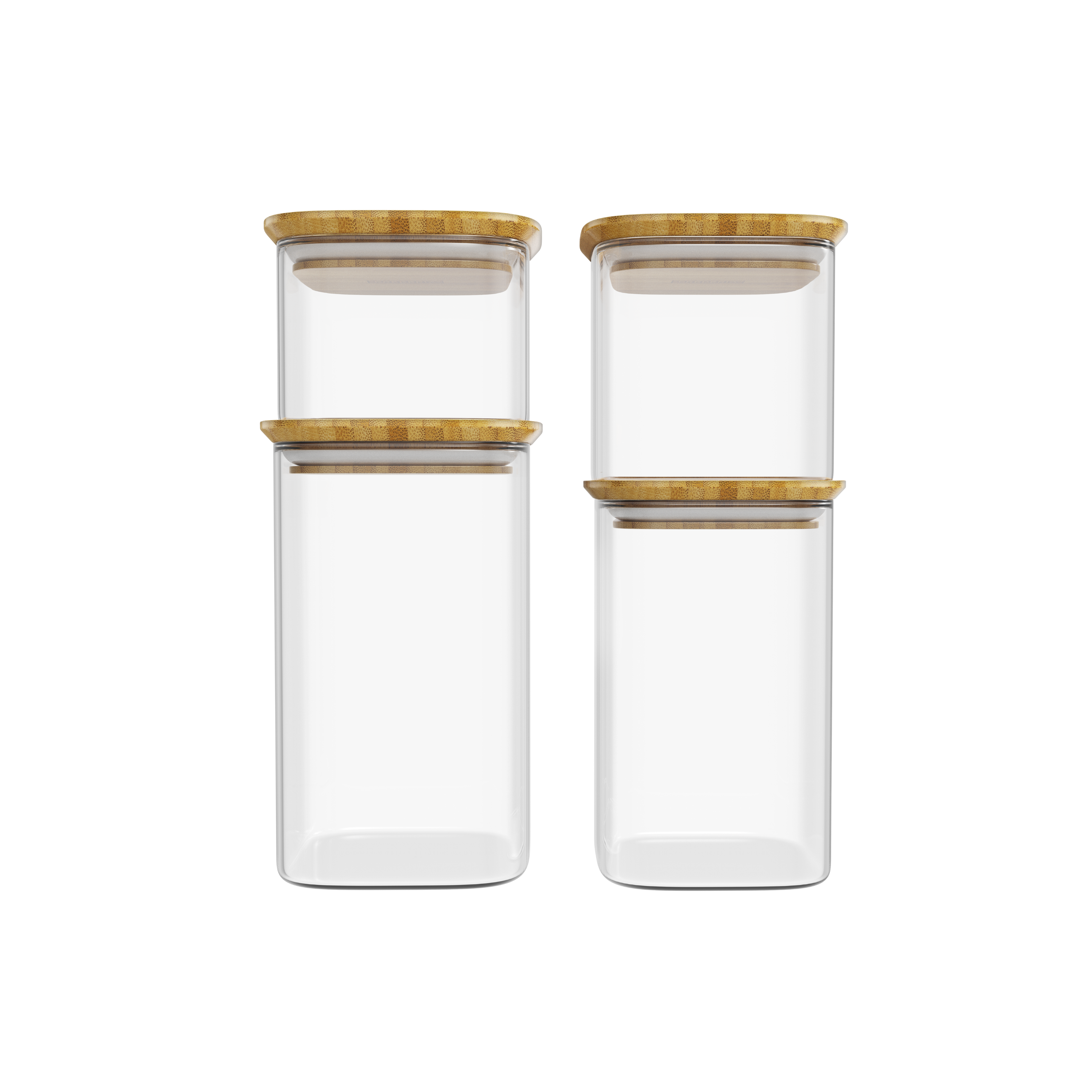 Storage jars set of 4 MIX