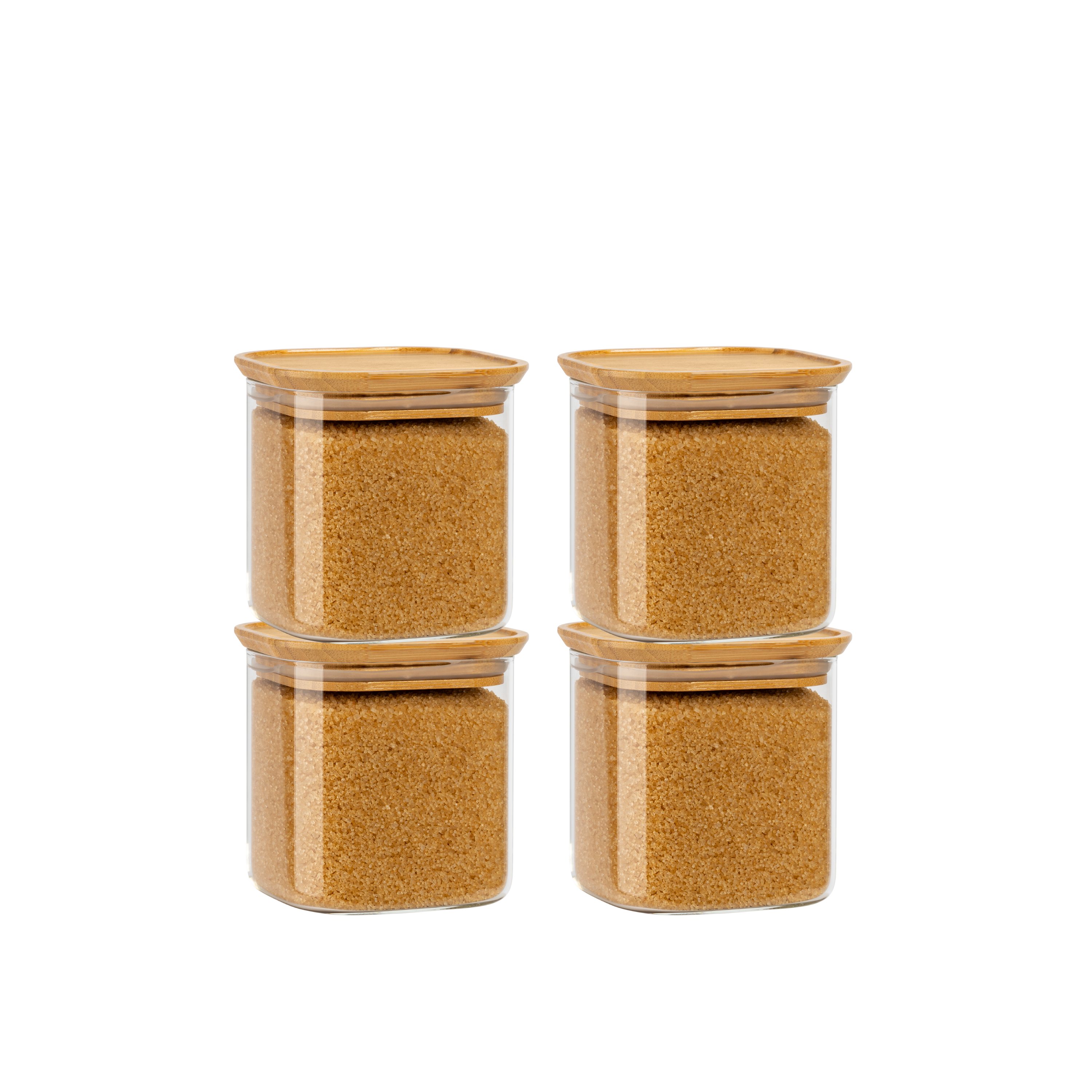 Storage jars set of 4 800ml